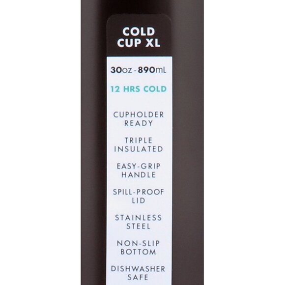 Corkcicle 30oz Cold Cup XL Triple Insulated Stainless Steel Water Bottle Tumbler - Picture 8 of 8